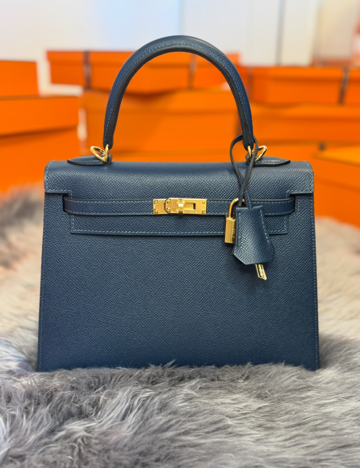 Hermès Kelly 25 Sellier Epsom Leather