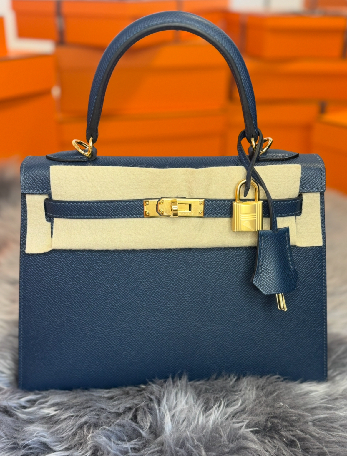 Hermès Kelly 25 Sellier Epsom Leather