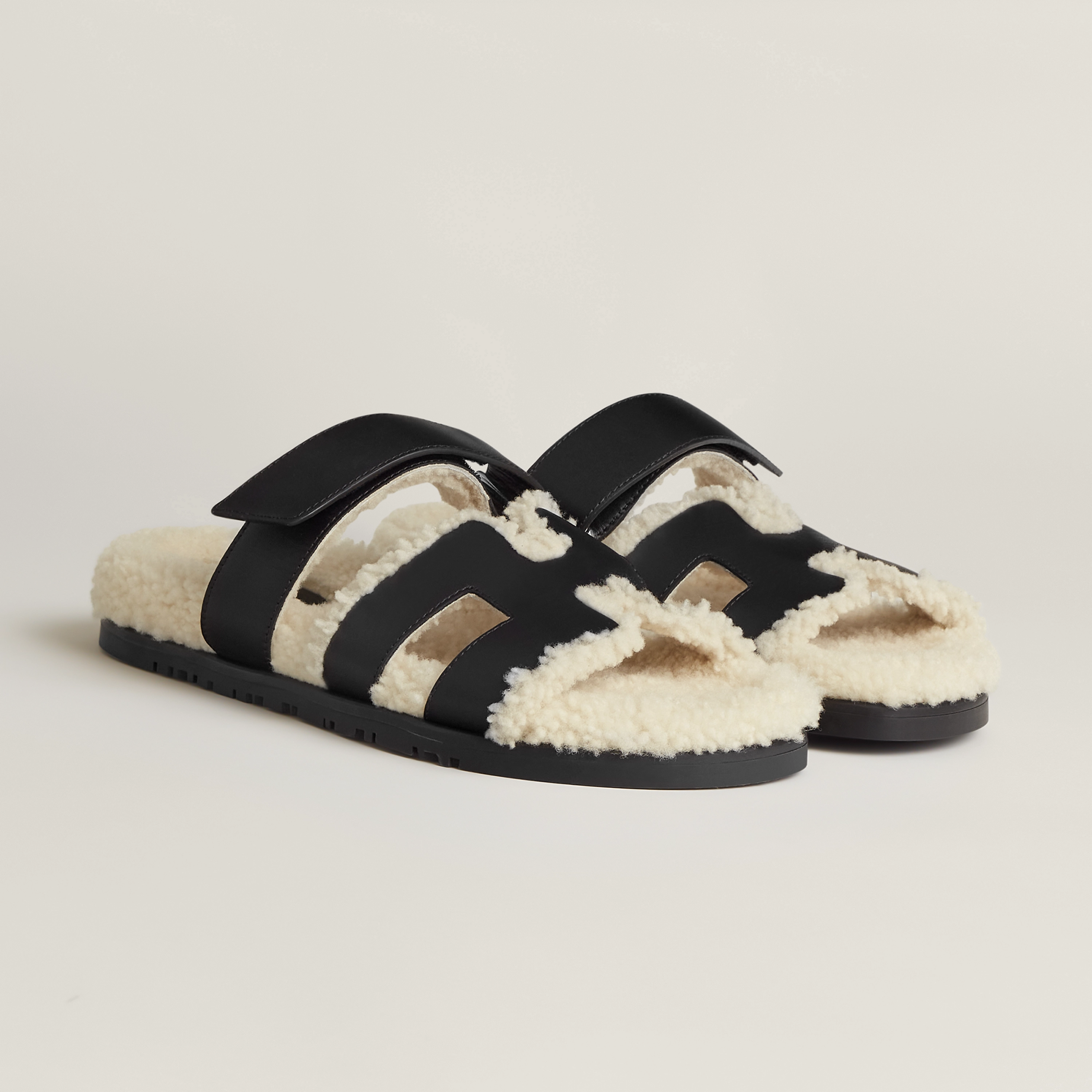 Hermès Chypre Sandal Shearling (Size 38)